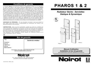 Manuel du propriétaire | Noirot PHAROS 1 Manuel utilisateur | Fixfr