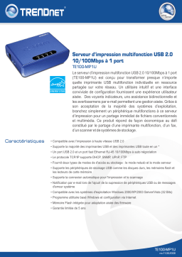 Trendnet TE100-MP1U Manuel utilisateur