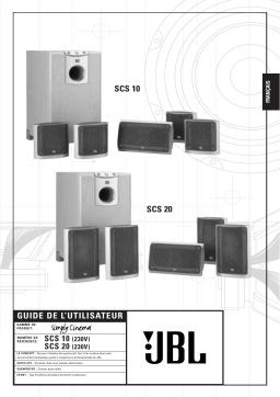 JBL SCS 20 (220-240V) Manuel utilisateur