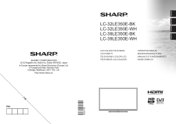 Sharp LC3XLE350EBK/EWH Manuel utilisateur