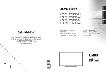 Manuel du propriétaire | Sharp LC3XLE350EBK/EWH Manuel utilisateur | Fixfr