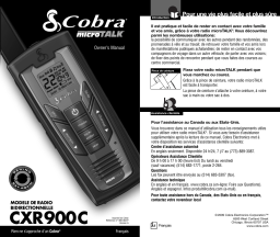 Cobra CXR900C Manuel utilisateur