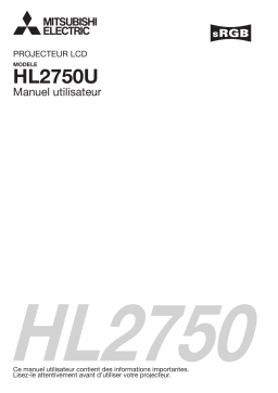 Mitsubishi HL2750U Manuel utilisateur