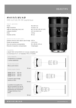 Hasselblad HCD 4.0-5.6 35-90 Manuel utilisateur
