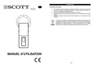 Manuel du propriétaire | SCOTT RXS 40 Manuel utilisateur | Fixfr