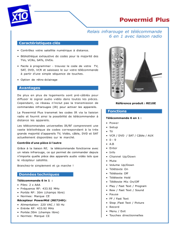Manuel du propriétaire | X10 RE10E Manuel utilisateur | Fixfr