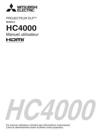 Manuel du propriétaire | Mitsubishi HC4000 Manuel utilisateur | Fixfr