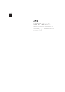 Apple iDVD Manuel utilisateur