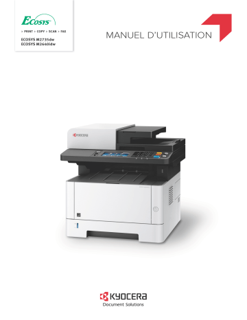 Manuel du propriétaire | KYOCERA ECOSYS M2735DW Manuel utilisateur | Fixfr