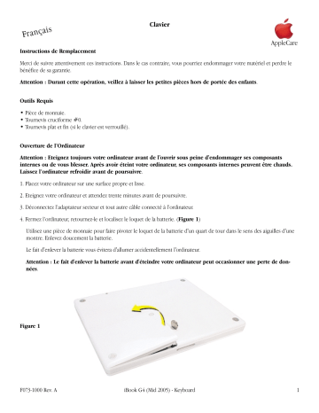 Manuel du propriétaire | Apple iBook G4 Manuel utilisateur | Fixfr