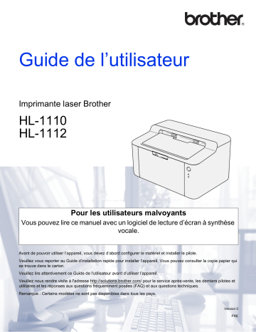 Manuel du propriétaire | Brother DCP-9017CDW Manuel utilisateur | Fixfr