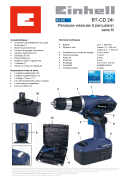 EINHELL BT-CD 24i Manuel utilisateur