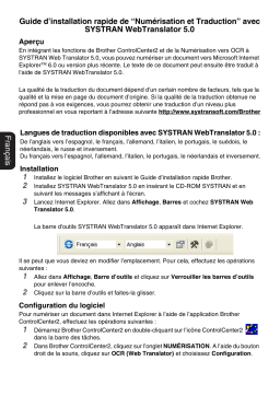 SYSTRAN WEBTRANSLATOR 5.0 Manuel utilisateur