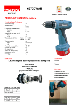 Makita 6270DWAE Manuel utilisateur