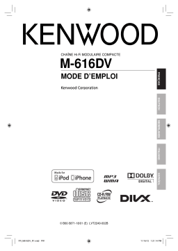 Kenwood M-616DV Manuel utilisateur