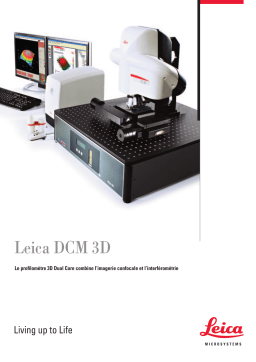 Leica DCM 3D Manuel utilisateur