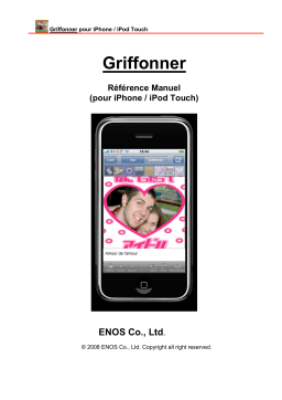 ENOS GRIFFONNER FOR IPHONE AND IPOD TOUCH Manuel utilisateur