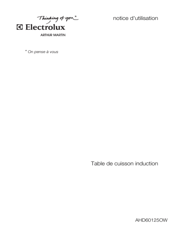 Manuel du propriétaire | ARTHUR MARTIN AHD60125W Manuel utilisateur | Fixfr