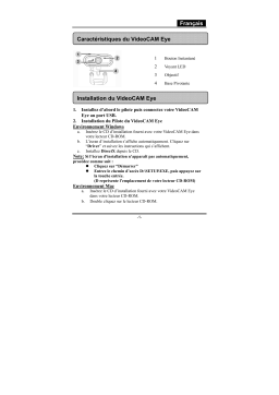 GENUIS VIDEOCAM EYE Manuel utilisateur