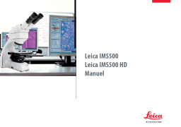 Leica IMS500 Manuel utilisateur