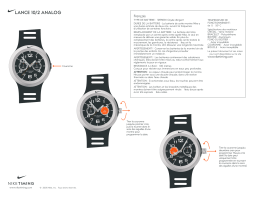 Nike LANCE 10-2 ANALOG Manuel utilisateur