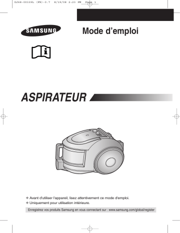 Manuel du propriétaire | Samsung SC-6592 Manuel utilisateur | Fixfr