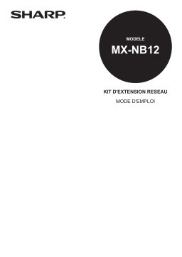 Sharp MX-NB12 Manuel utilisateur