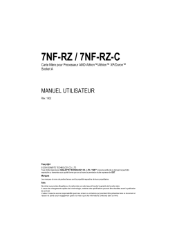 Gigabyte 7NF-RZC Manuel utilisateur