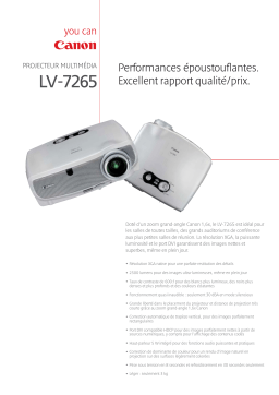 Canon LV-7265 Manuel utilisateur