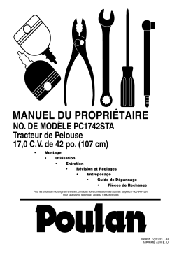 Poulan PC1742STA Manuel utilisateur