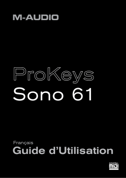 M-Audio PROKEYS SONO 61 Manuel utilisateur