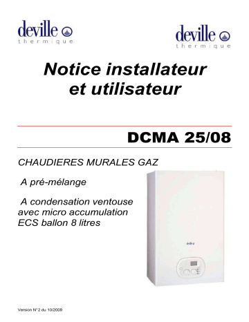 Manuel du propriétaire | DEVILLE DCMA 25-08 Manuel utilisateur | Fixfr