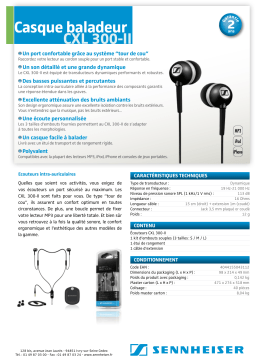 Sennheiser CXL 300-II Manuel utilisateur