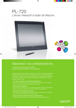 Wacom PL-720 Manuel utilisateur