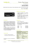 TELEVIC DCSL5500 Manuel utilisateur