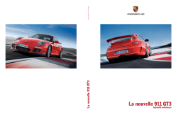 Porsche 911 GT3 Manuel utilisateur