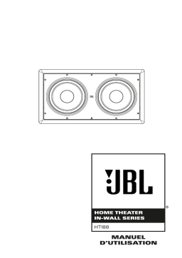 JBL HTI88 (120V) Manuel utilisateur