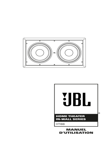 Manuel du propriétaire | JBL HTI88 (120V) Manuel utilisateur | Fixfr