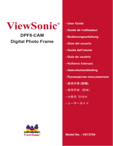 Manuel du propriétaire | ViewSonic DPF8-CAM Manuel utilisateur | Fixfr