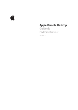 Apple REMOTE DESKTOP 3 Manuel utilisateur