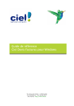 Ciel DEVIS FACTURES 5 Manuel utilisateur