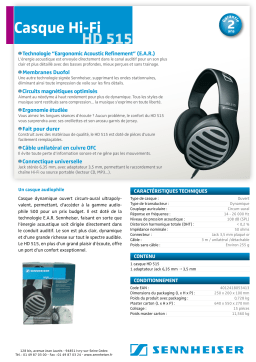 Sennheiser HD 515 Manuel utilisateur