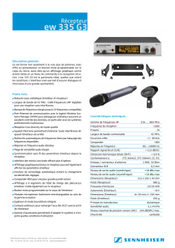 Sennheiser EW 335 G3 Manuel utilisateur