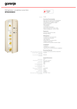 Gorenje RF60309OC Manuel utilisateur