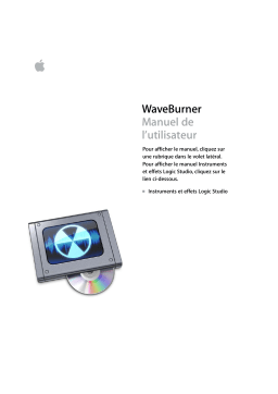 Apple WaveBurner Manuel utilisateur