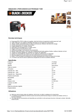 Black & Decker KR703K Manuel utilisateur