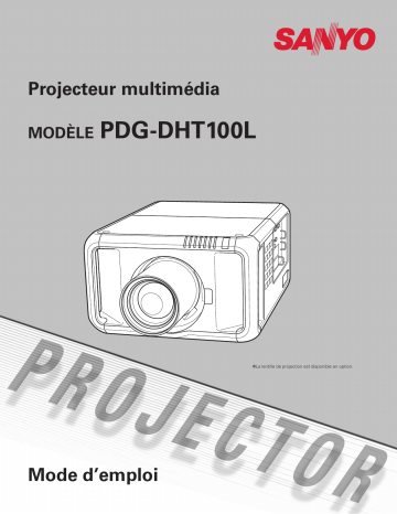 Manuel du propriétaire | Sanyo PDG-DHT100L Manuel utilisateur | Fixfr