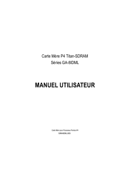 Gigabyte GA-8IDML-C Manuel utilisateur
