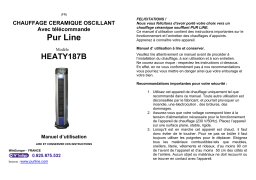 PUR LINE HEATY 187B Manuel utilisateur