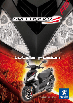 Peugeot SPEEDFIGHT 3 RS Manuel utilisateur